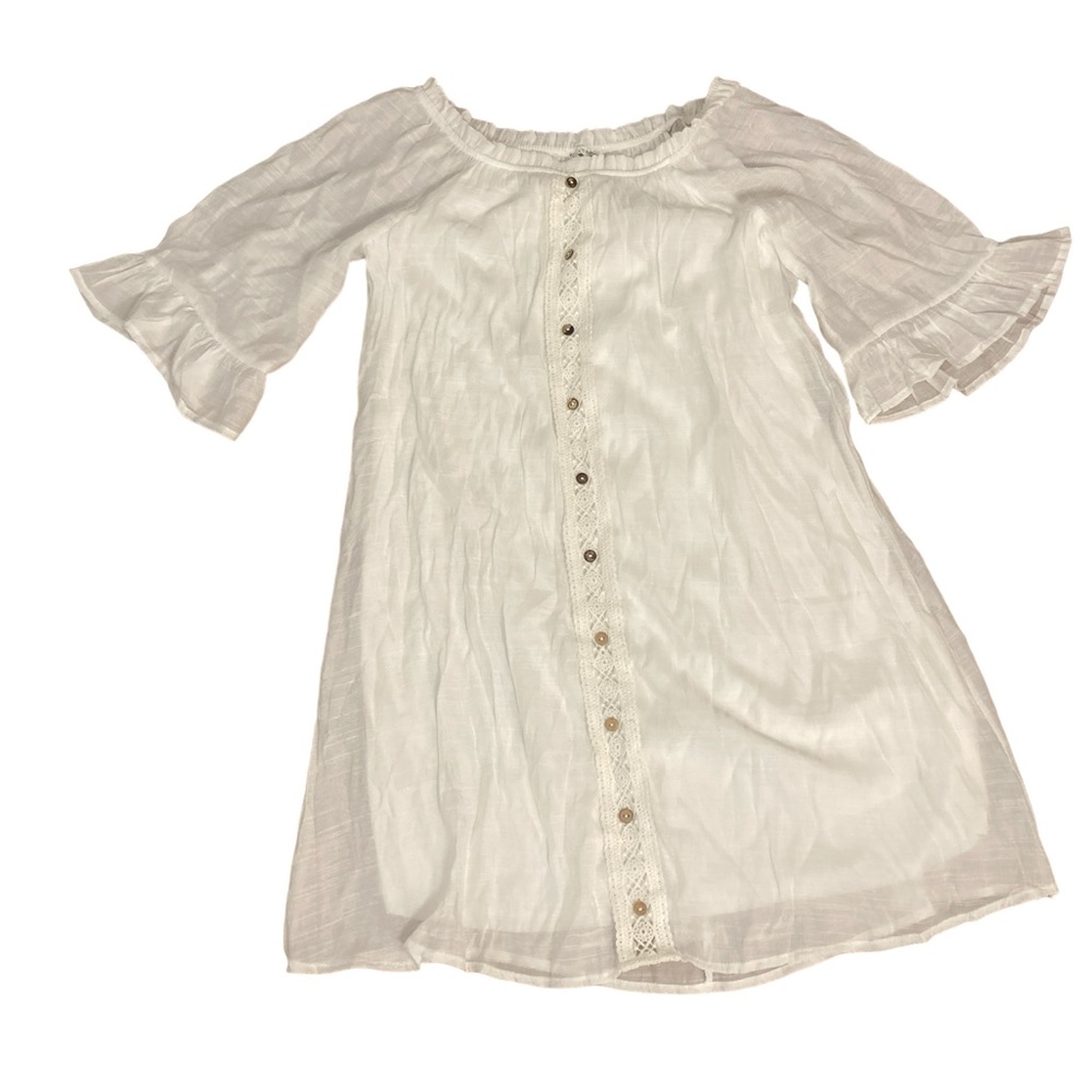 NAÏF White Dress- lined & gorgeous- coquette perfection! Size small